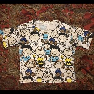 Charlie Brown Themed Crop Top